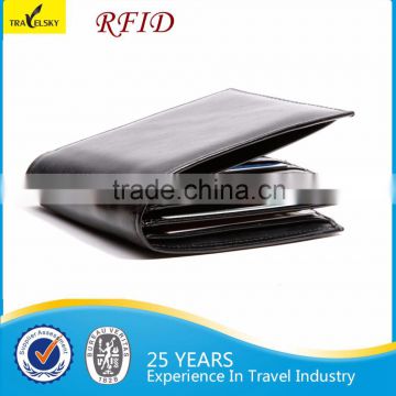 Travelsky Hot high quality genuine leather RFID wallet men wallet                        
                                                Quality Choice