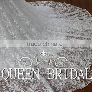 QUEEN BRIDAL 2016 New Design Ball Gown Luxury Bridal Arabic Wedding Dress Lace Long Sleeve photo-6
