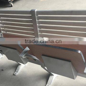 Cheap Aluminum Attached Folding College School Student Desk and Chair HXFD001 photo-4