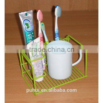powder coating wire tooth brush organizer rack from china factory