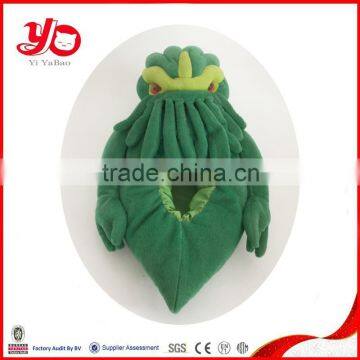 High quality green dinosaur indoor shoe warmer, dinosaur slipper