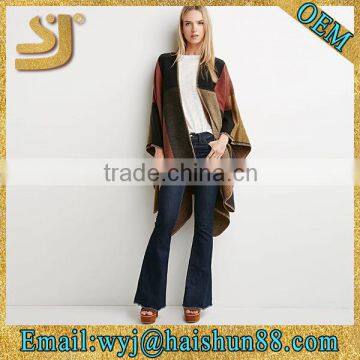 Ladies shawl neck stripe cardigan