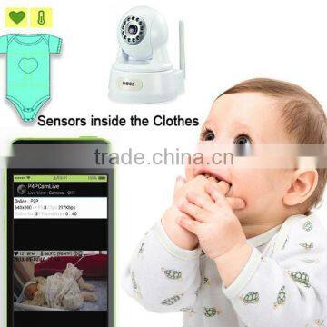Newest Baby Monitor Camera With Functions of Baby Heart Rate and Temperature Monitoring