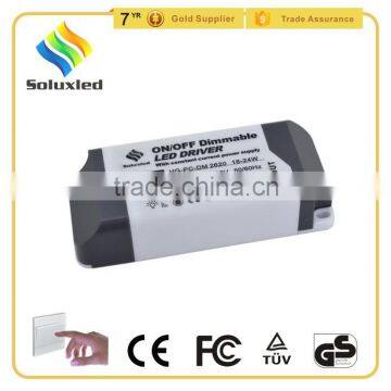 COB 20W 25-36V 600mA ON/OFF Dimmable LED Driver With Constant Current and CE Certification