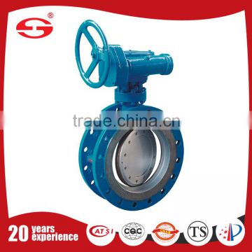 a216 WCB manual casting butterfly valve without pin China OEM Manufacturer Custom Double Flanged Butterfly Valves