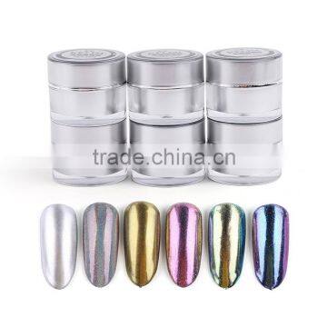 6 Colors Nail Art Mirror Effect Powder Mirror Nail Pigment Powder Quality Choice Most Popular photo-3
