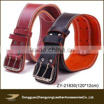 custom leather weightlifting belt,sport ware waist belt