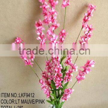 new light mauve spring artificial flowers bush 28" artificial decorative flowers