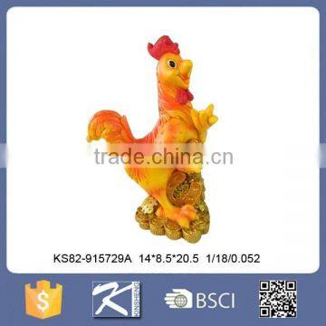 Life Size Decorative Polyresin Rooster Statue For Home Decor