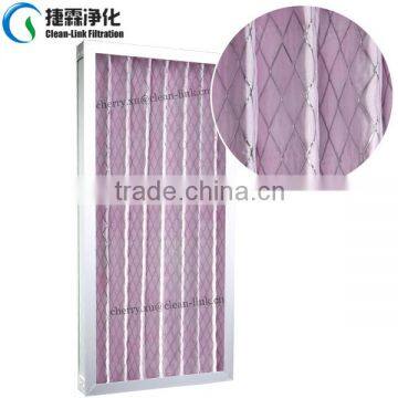 Medium Efficiency Anti-humidity Foldaway Paper/ Metal Frame Synthetic Filter With Large Dust Holding Capacity and Large Air Flow photo-5