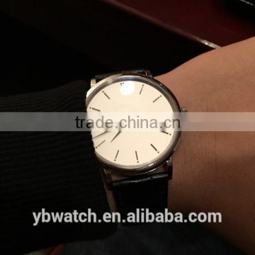 wholesale fashion watch minimalist watch with oem leather watch band made in china