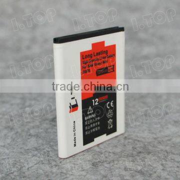 Top Selling !!! gb t18287-2000 High Capacity 1200mAh mobile phone battery for Samsung Galaxy Galaxy mini/S5570/S5750/S7230