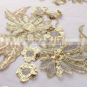 Factory direct embroidery lace fabric 100% cotton, embroidered floral, embroidery fabric