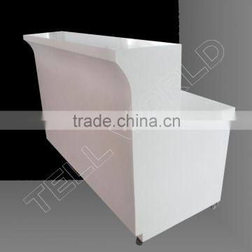 Reception Desk Design/high Glossy White Front Desk/simple Style Front Desk photo-2