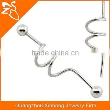 316L stainless steel curve industrial barbell fake industrial piercing jewelry