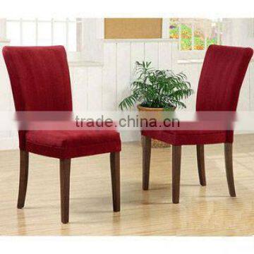 Red Fabric Wood Dining Chairs HS-DC460