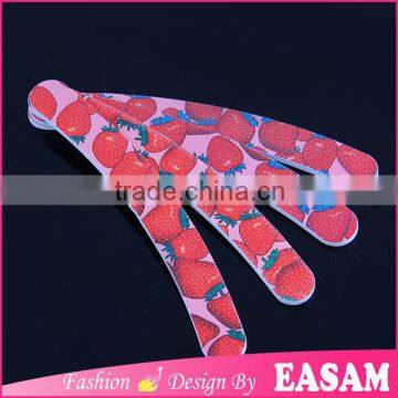 Nail Cure Polishing and Shaping Banana Printing Pattern Nail Files 150/150