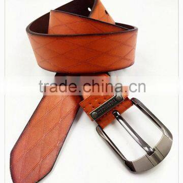 Brown PU Belt With Snap Strong Belt