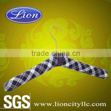 LEC-S5045 blue padded satin hangers for dresses