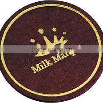 Deluxe Round Leather Coasters