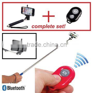 Extendable Handheld Wireless Monopod mobilephone selfie Monopod