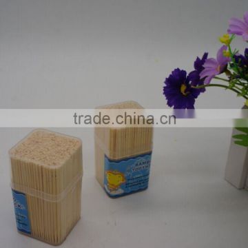 Wholesale toothpicks packed with plastic rectangular holder