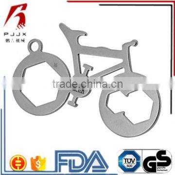 Wholesale high quality titanium keychain mini tool card