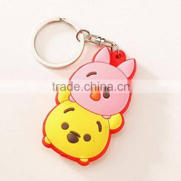 new design rubber key chain / rubber led lamp key chain