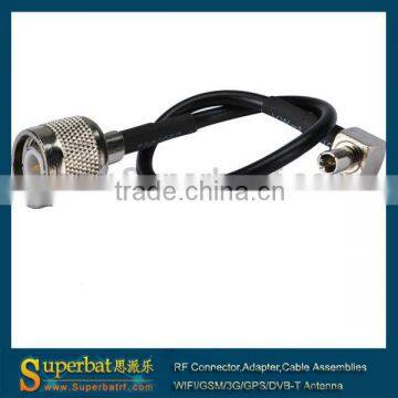 TNC Plug Straight to TS9 male right angle Pigtail cable RG174 15CM New Listing