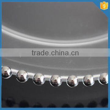 LXHY-T053 Wedding Cheap Beaded Gold Charger Plate Quality Choice photo-4