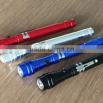 3 LED Light Torch with Telescopic Magnetic Pick Up Tool Flexible Flashlight/Aluminum Flashlight/LED working light