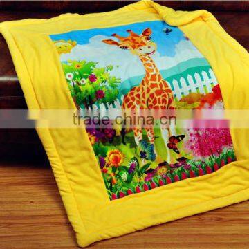 Fleece Applique Embroidery Disposable Plush Animal Design Baby Blanket photo-2
