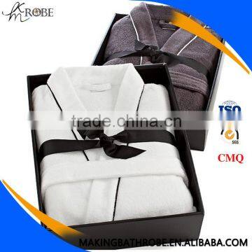 terry cloth robes wholesale spa robes terry bathrobe with hook and loop                        
                                                Quality Choice