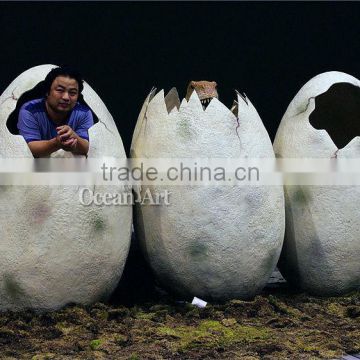 Amusement park growing dinosaur egg