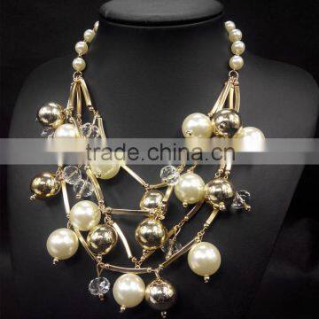 Water Drop Ball Pendant Pearl Necklace Women Necklace Fashion Jewelry 2015 New Design photo-2