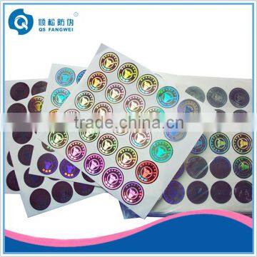 Round warranty color changing sticker for cosmetic lipstick