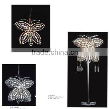 Creative design butterfly crystal pendant lights for living room