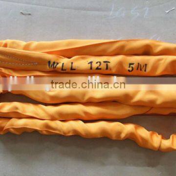 Endless polyester lifting lashing round sling cover approved with EN 1492-2