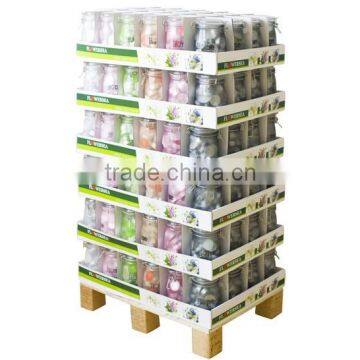 Foodgrade Transparent Colorful Storage Glass Jars With Hinged Lid