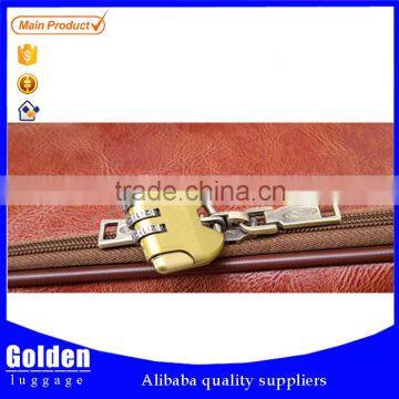 2015 Hot Selling PU Travel Luggage Spinner Trolley Luggage Bag With Removable Wheels photo-5