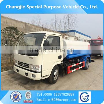 High performance Dongfeng 4x2 4000-5000 liter small water truck for sale,water tanker truck