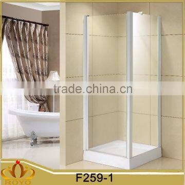 frameless square pivot door quadrand glassfibre shower enclosures