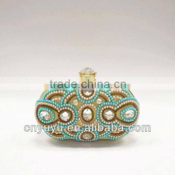 2014 new acrylic beaded diamond clutch bag