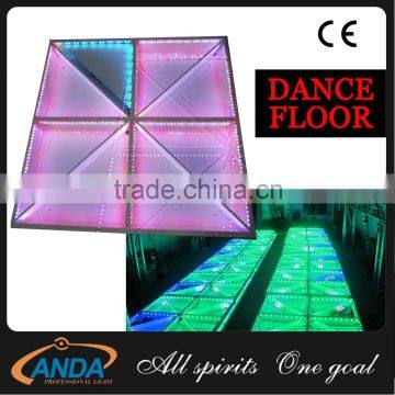 Buy disco Tempered Glass Panel Colorful LED Dance Floor portable stage equriment