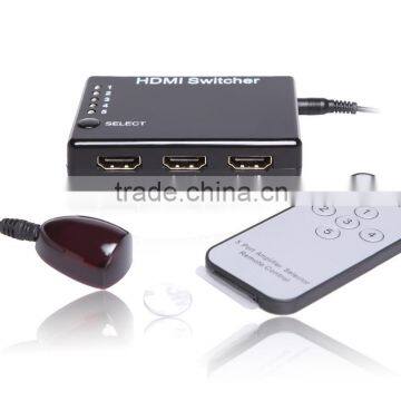 China supplier 5X1 5 Port HDMI 1.3 Switch Switcher Selector Splitter Hub W/ Remote for HDTV PS3