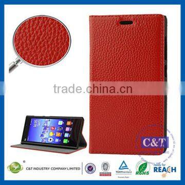 C&T Luxrious Design Good Quality mobile phone leather pouch for xiaomi mi3