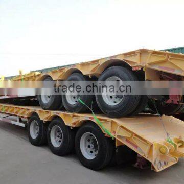 2 Axles Heavy Duty Machinery Transport Low Bed Semi Trailer (axle or Size Optional) photo-4