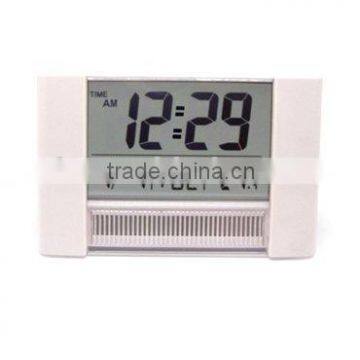 solar power clock with thermometer and date RL281