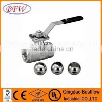 stainless steel 1000 wog ball valve