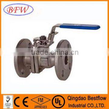 ANSI 2pcs gg25 ball valve with class150